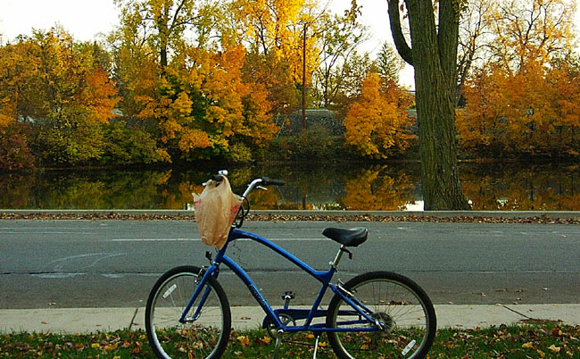 Bike at Lakeside - Scene of the Crime